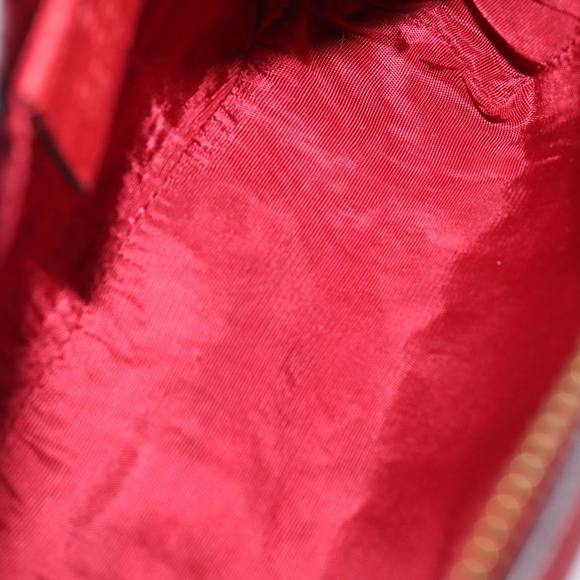 GUCCI Sherry Line Pouch Canvas Red Navy Auth 77003 - Picture 10 of 16